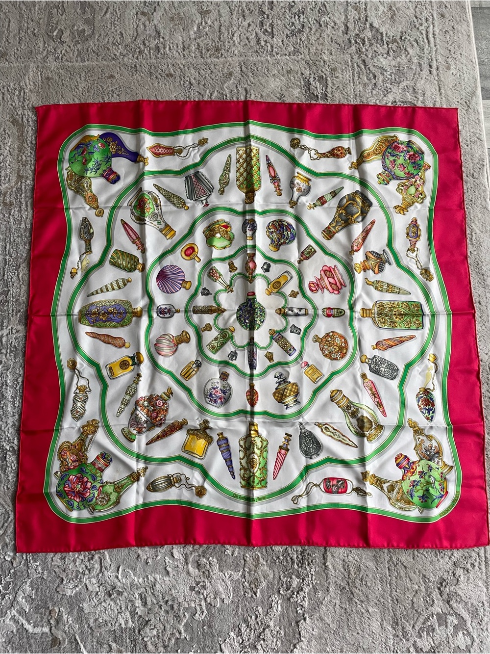 Hermes silk scarf